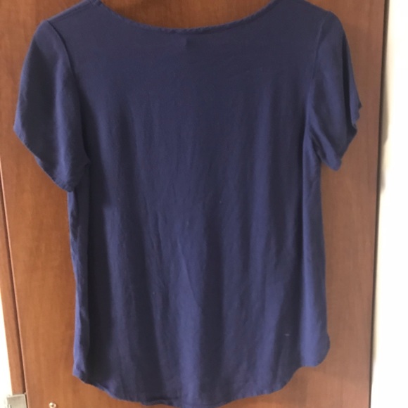 Navy chiffon blouse - Picture 3 of 3